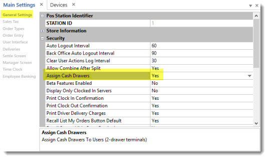 Enable Cash Drawer-to-User Assignment