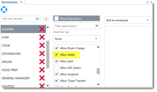 Permissions Required For Dual Cash Drawer Usage