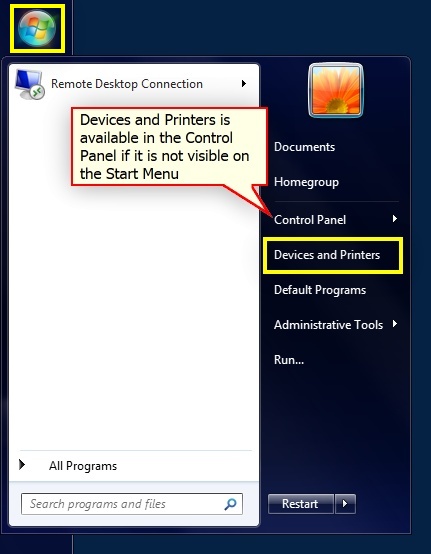  Windows 7 Devices and Printers Folder