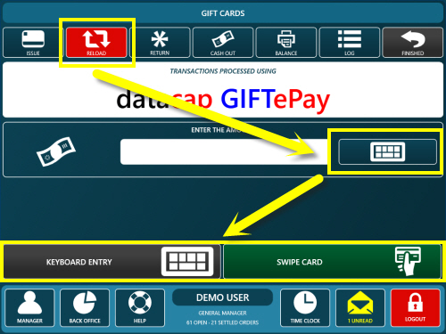 GIFTePay Reload (Add Value)