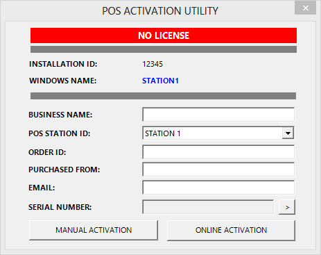 Activation Screen