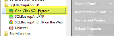 One-Click Restore Shortcut