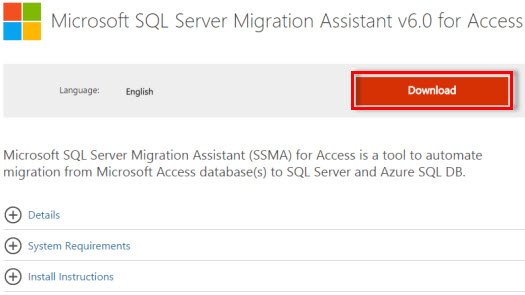 SQL Server Migration Assistant at the Microsoft Download Center