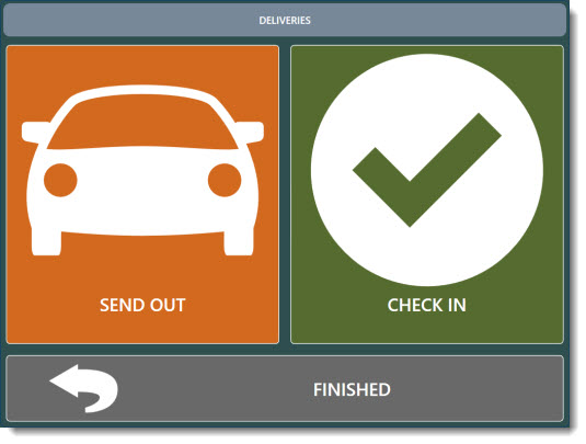 Deliveries Screen Driver Selection