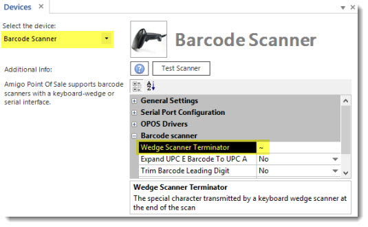 Wedge Scanner Terminator