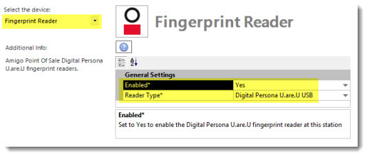 Enable the Fingerprint Reader