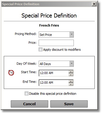 Special Price Definition